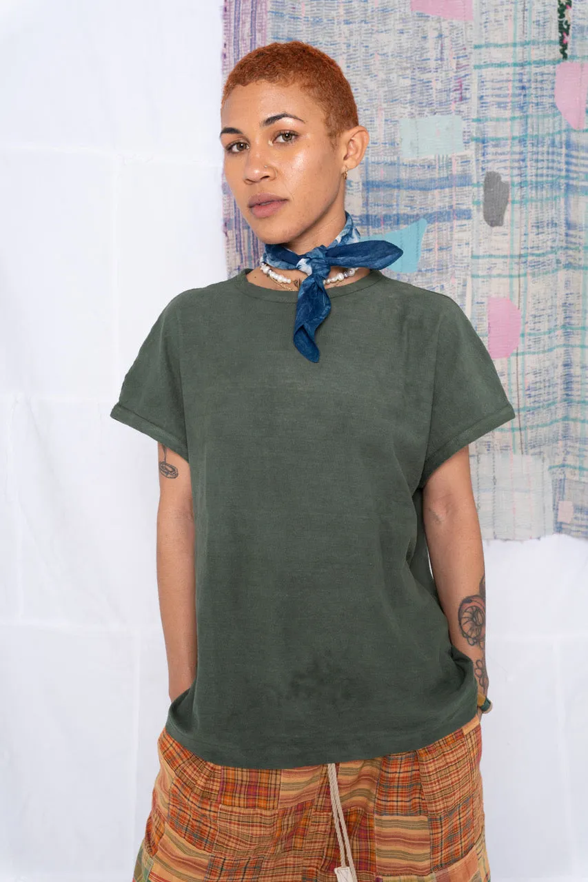 Palm Spring T. Organic/Recycled Cotton Deep Dye Olive Army