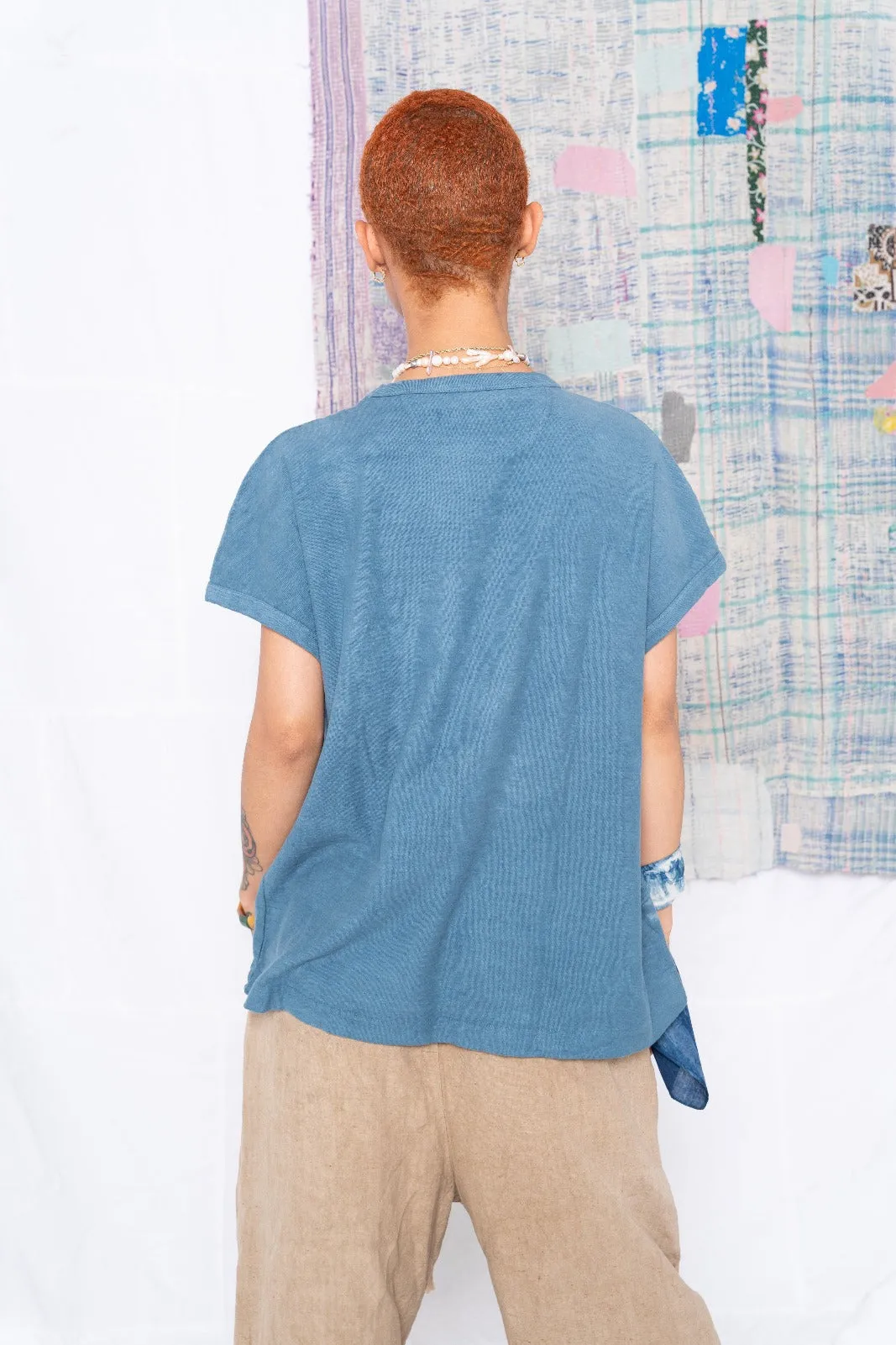 Palm Spring T. Organic/Recycled Cotton Deep Dye Teal