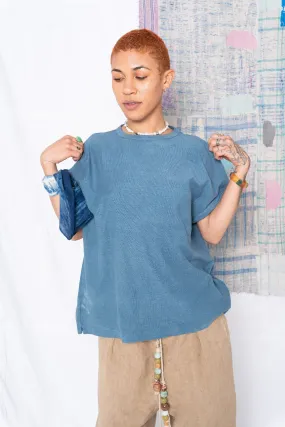 Palm Spring T. Organic/Recycled Cotton Deep Dye Teal