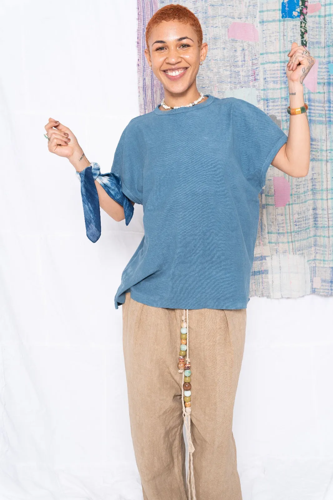 Palm Spring T. Organic/Recycled Cotton Deep Dye Teal