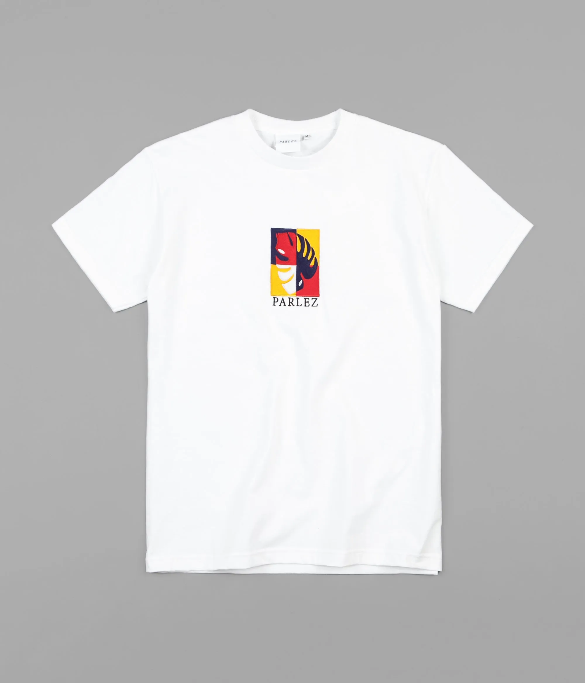 Parlez Oblique T-Shirt - White / Navy