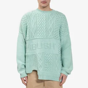 Patchwork Knit Sweatshirt