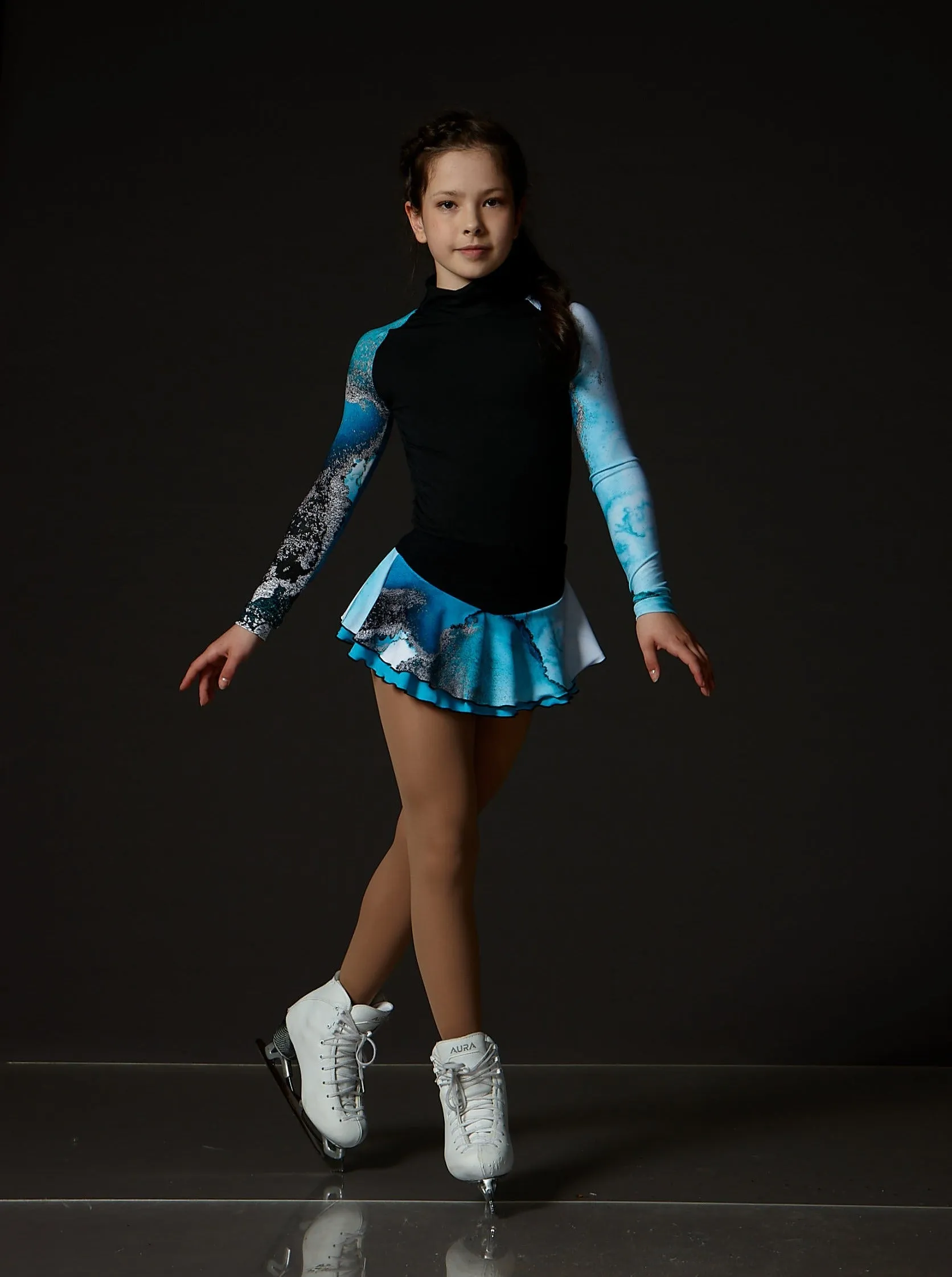 Performance Long Sleeve Turtleneck - Turquoise