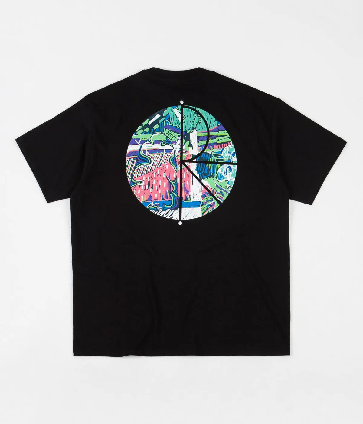 Polar Garden Fill Logo T-Shirt - Black