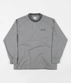 Polar Striped Rib Long Sleeve T-Shirt - Heather Grey