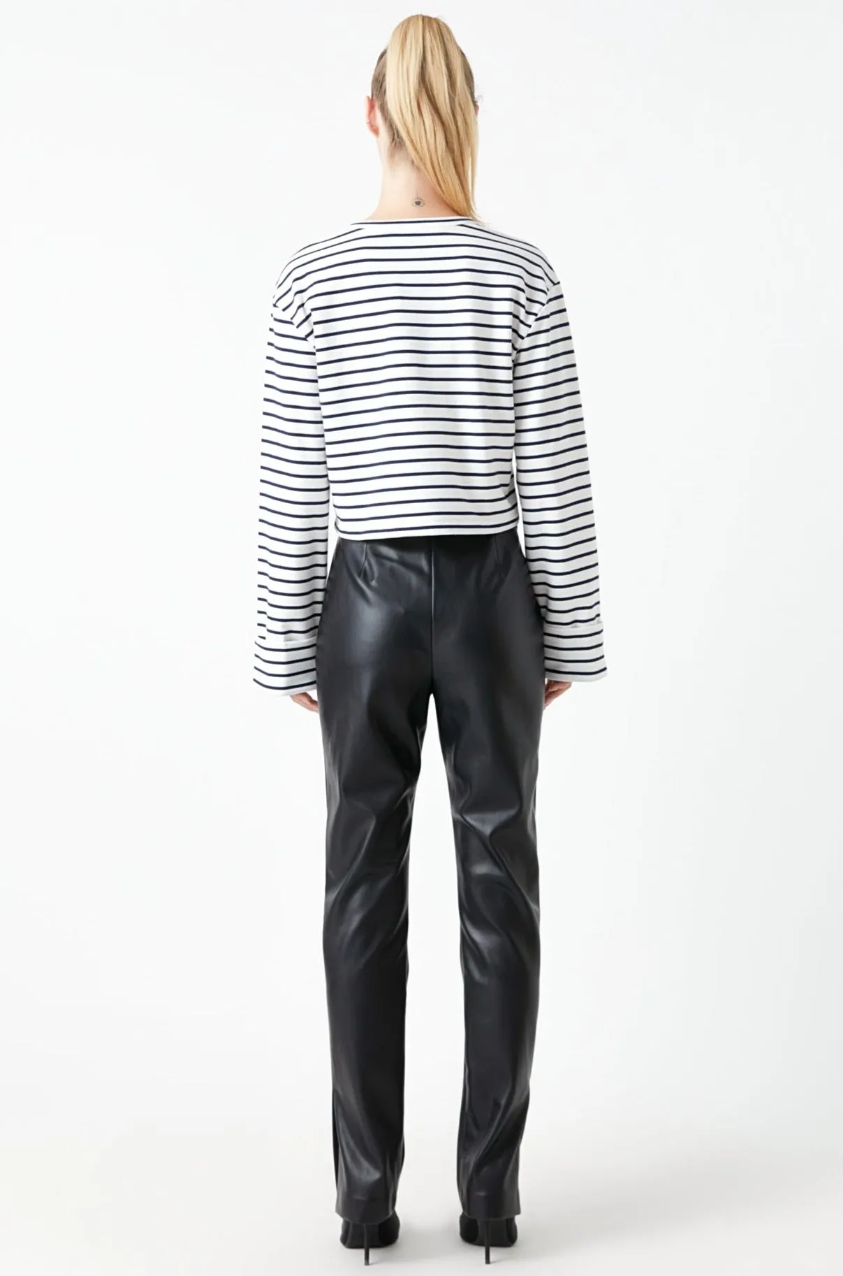 Pu Slit Leggings