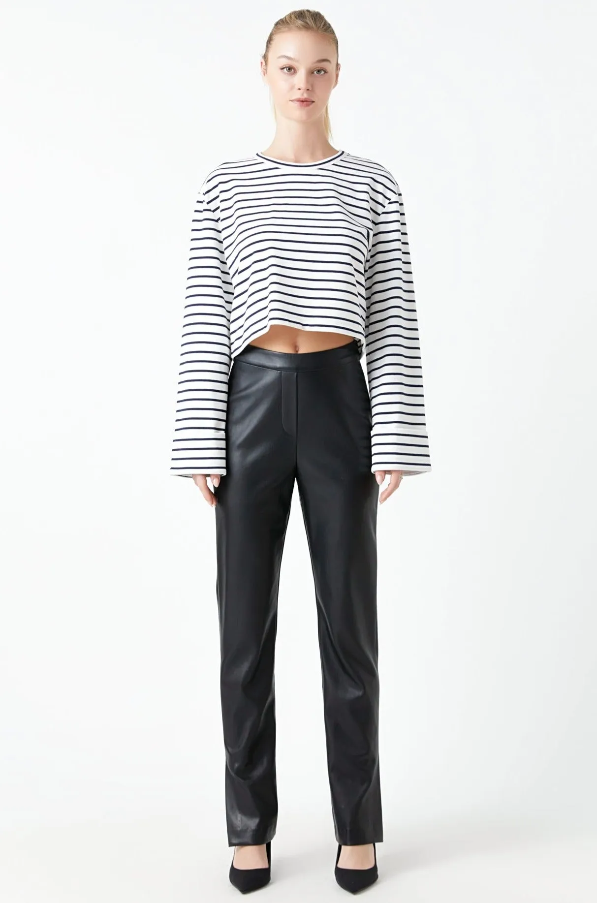 Pu Slit Leggings