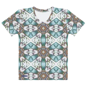 "Whirling Petals" Collection - Designer Women's T-shirt
