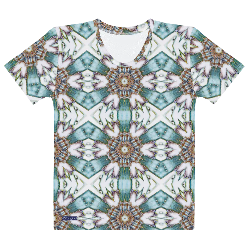 "Whirling Petals" Collection - Designer Women's T-shirt