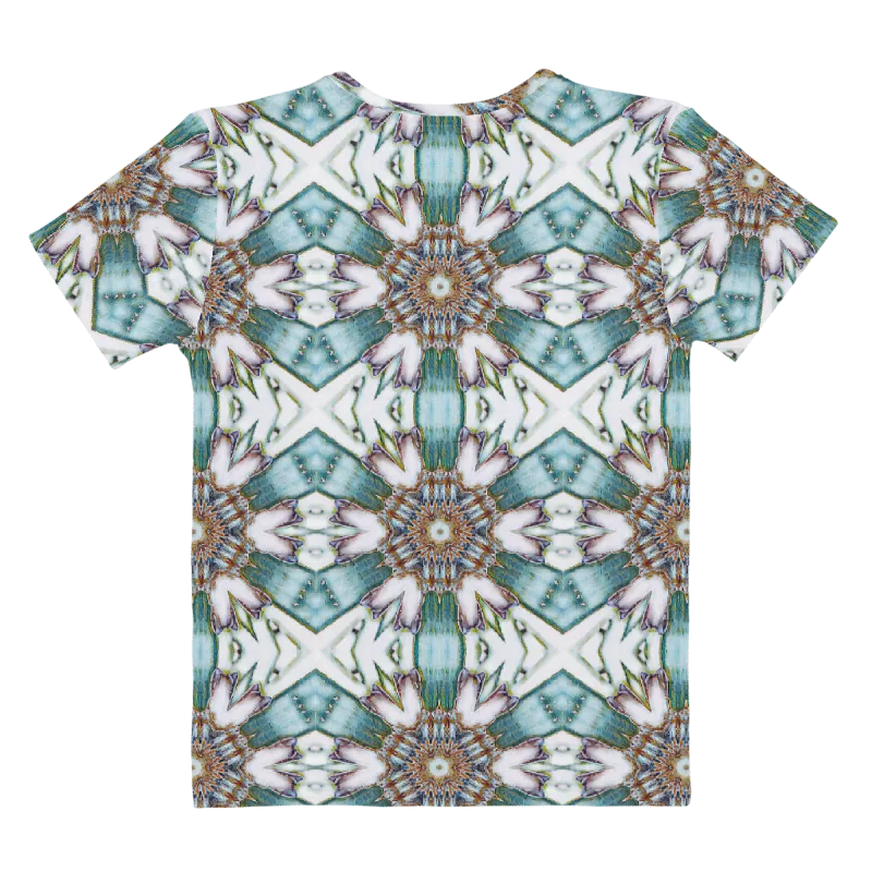 "Whirling Petals" Collection - Designer Women's T-shirt