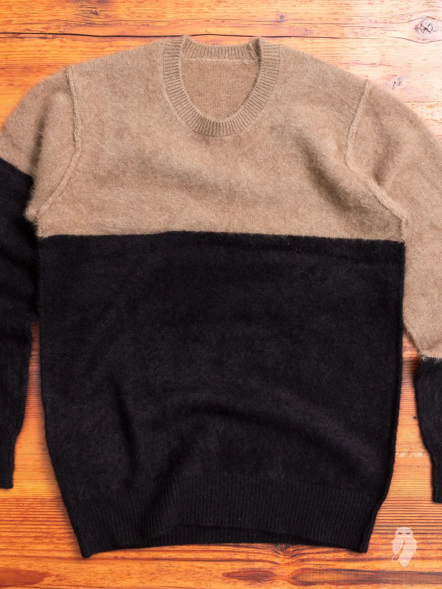 Raccoon Fur Sweater in Camel