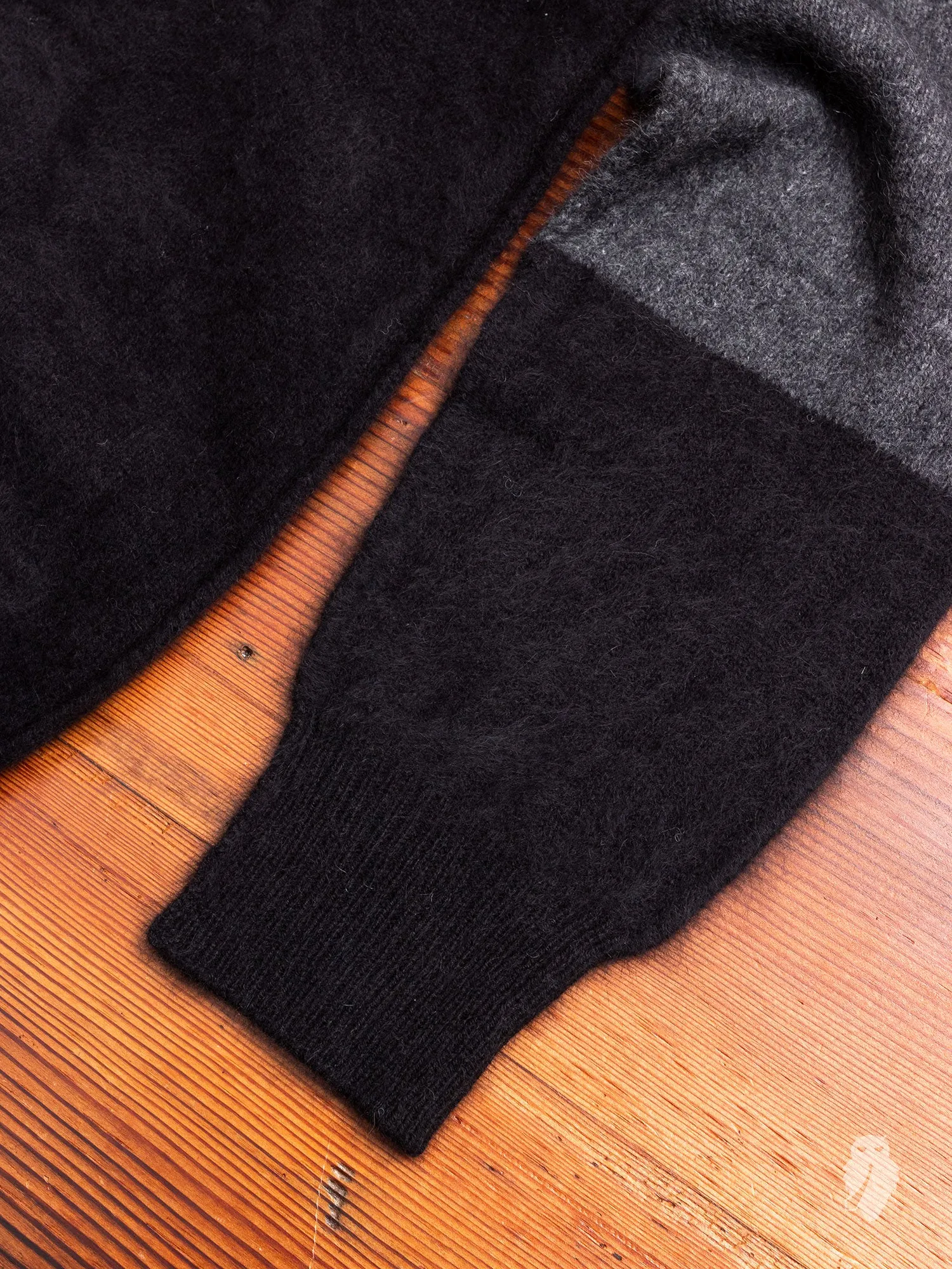 Raccoon Fur Sweater in Charcoal