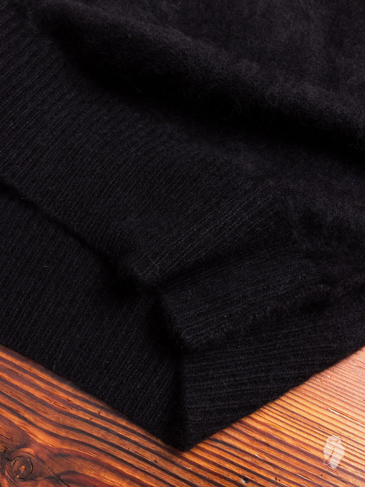Raccoon Fur Sweater in Charcoal