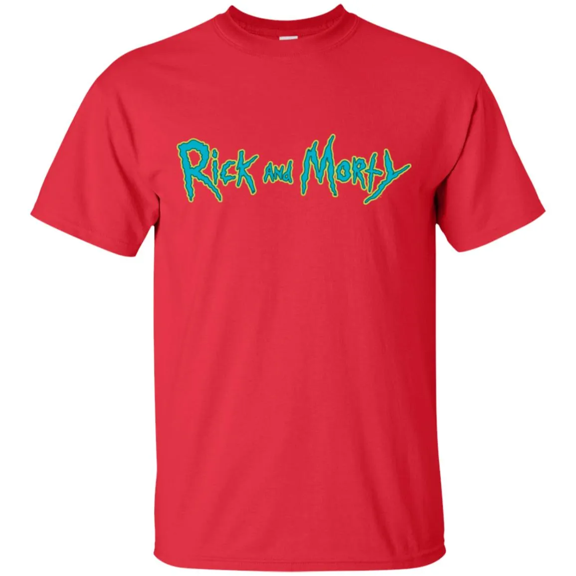 Rick And Morty Title Typography Men T-Shirt