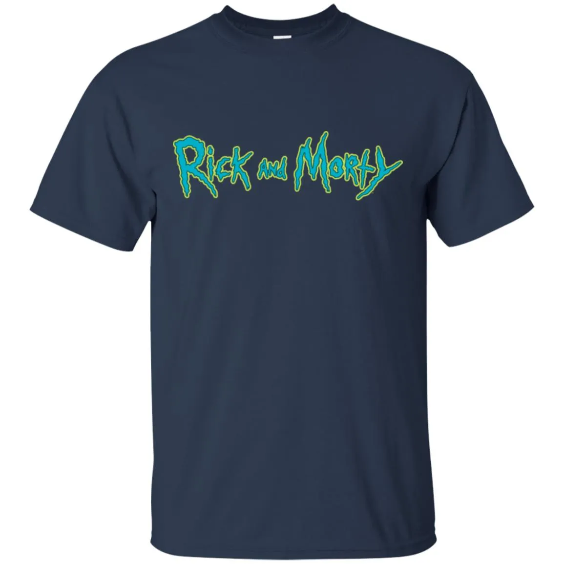 Rick And Morty Title Typography Men T-Shirt