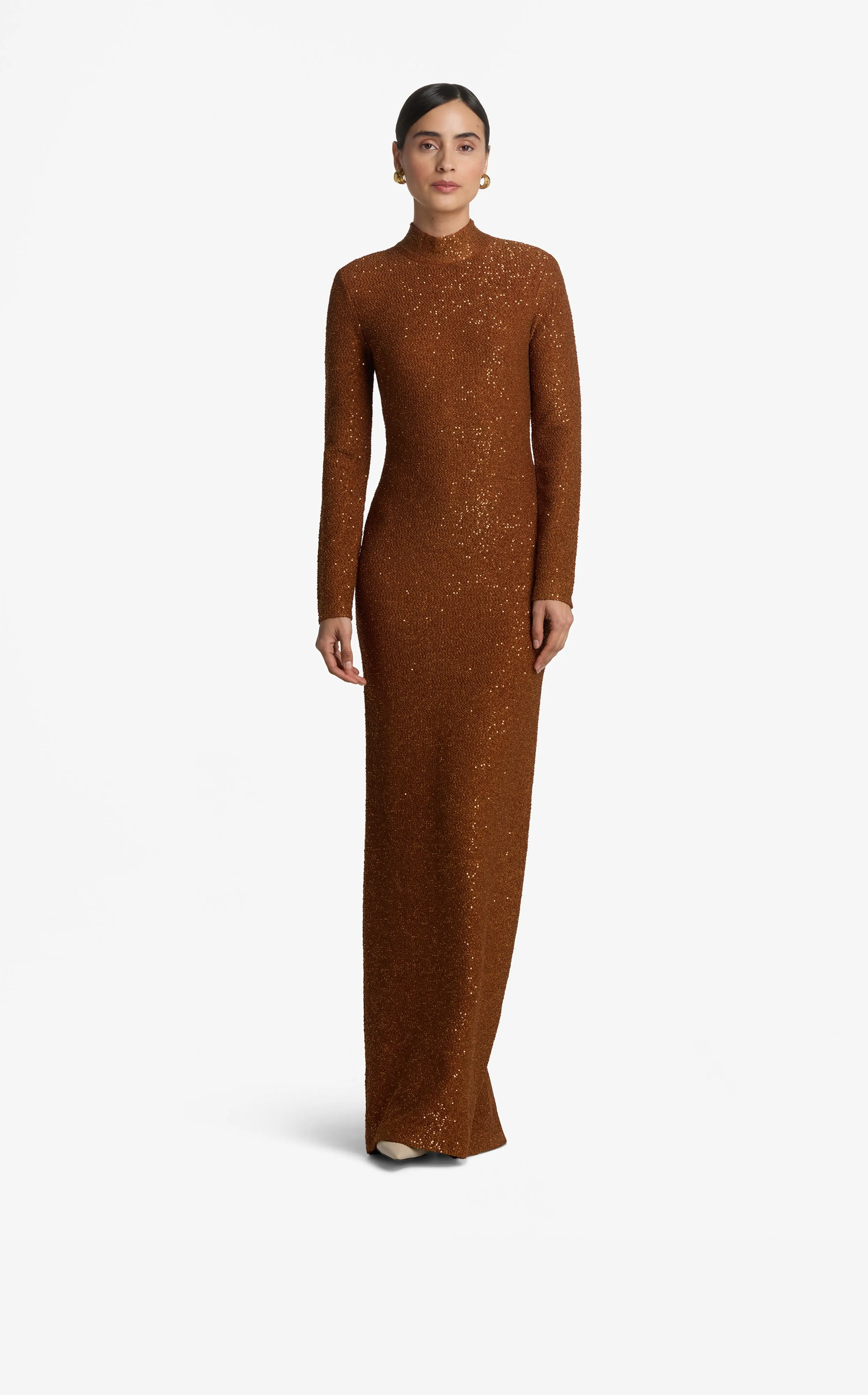 Sequin Stretch Lurex Gown