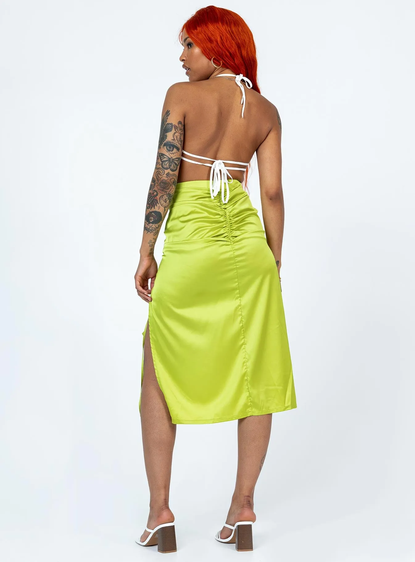 Siesta Midi Skirt Green