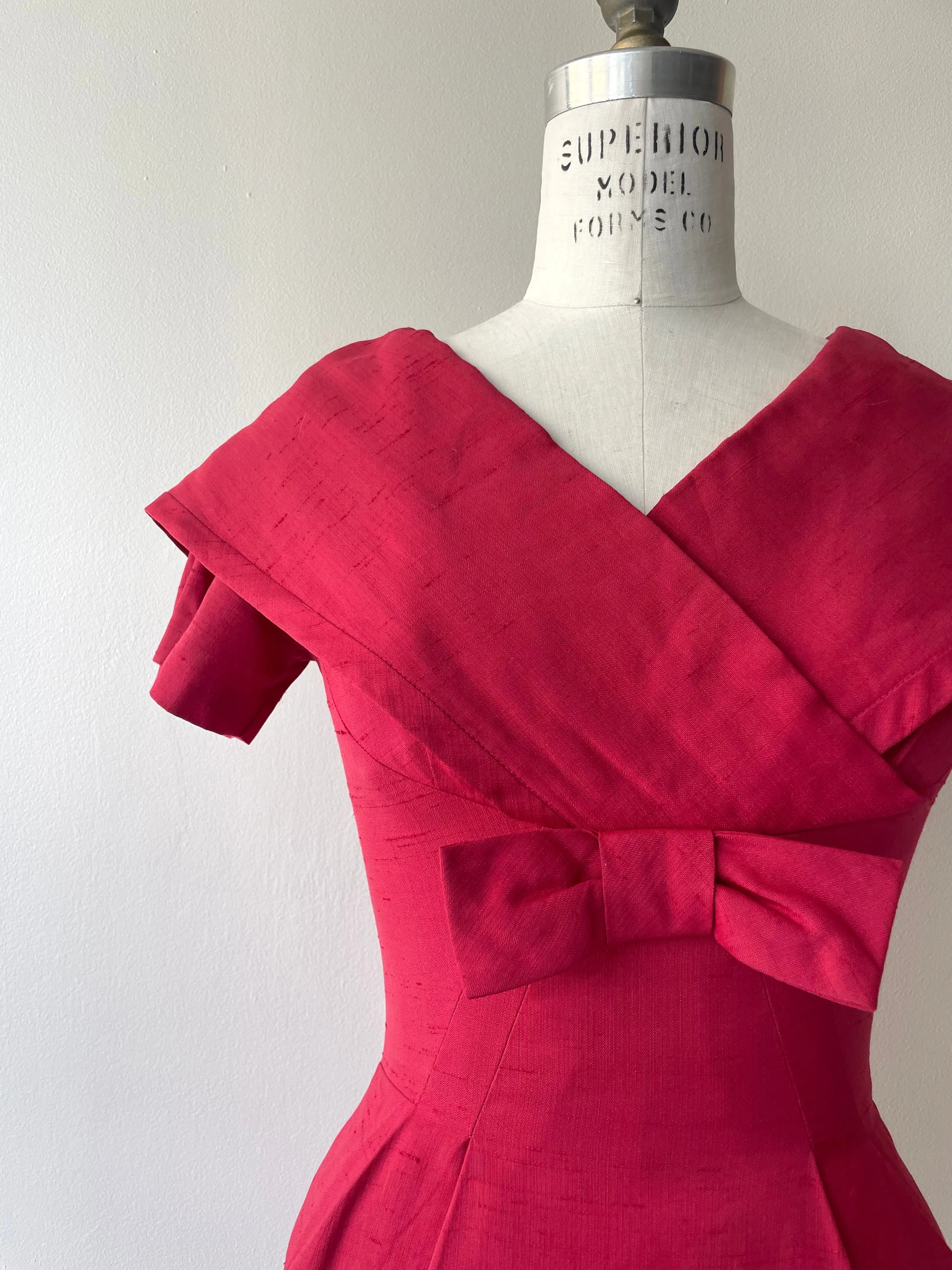 Sirena Silk Dress | 1950s