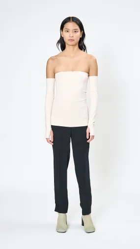 Sleeved Tube Top in Ecru