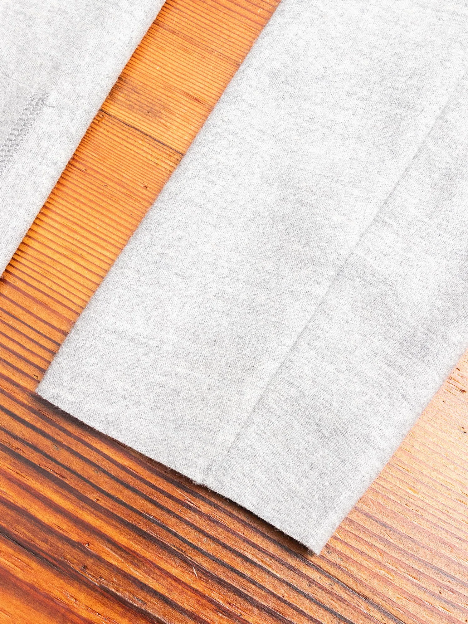 Stole Collar Cardigan in Grey Wool