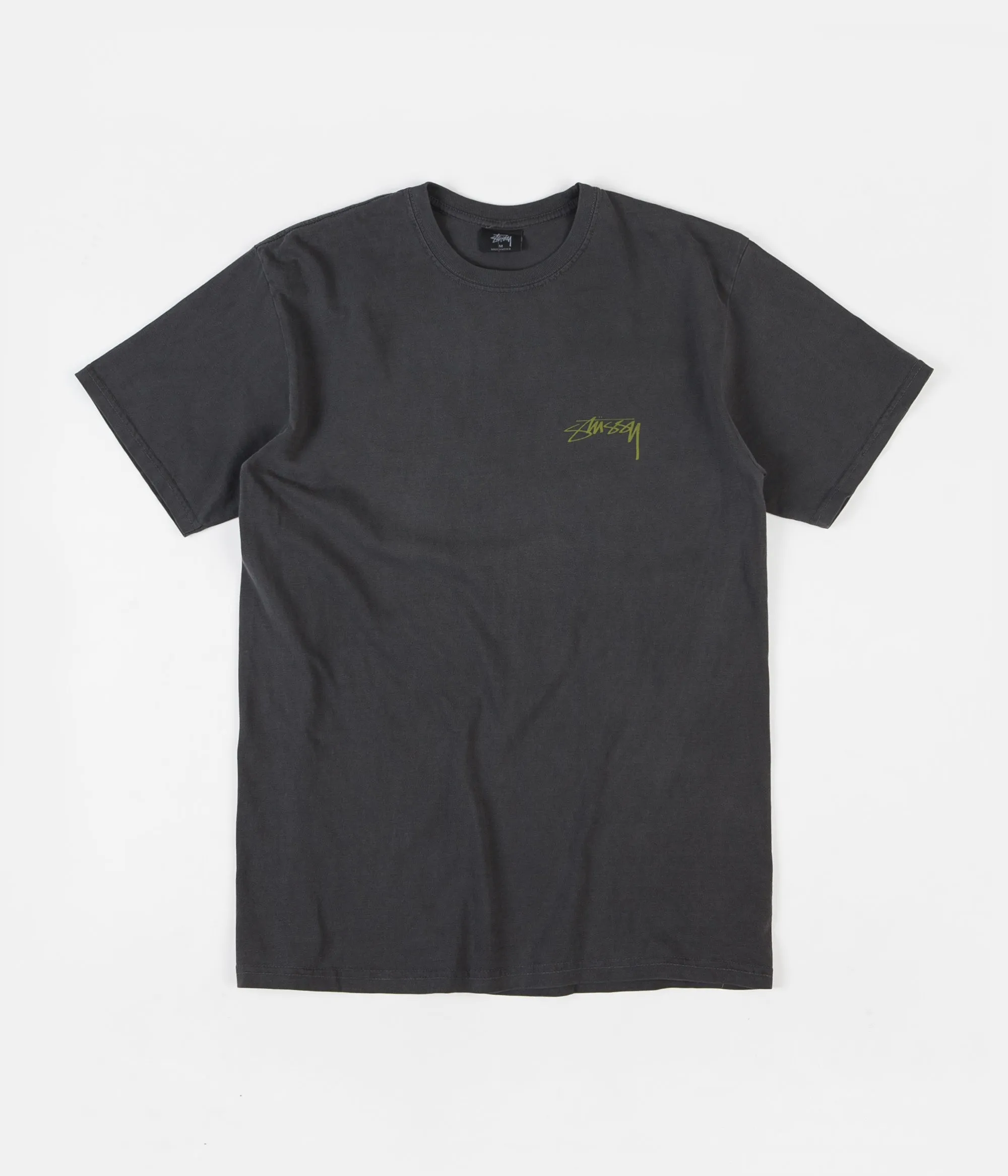 Stussy Fu Dog Pigment Dyed T-Shirt - Black