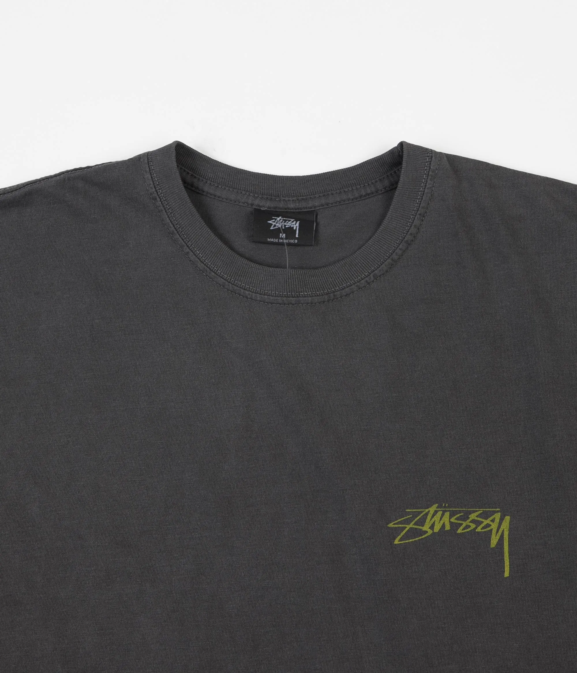 Stussy Fu Dog Pigment Dyed T-Shirt - Black