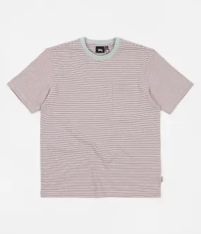 Stussy Mini Stripe T-Shirt - Sage