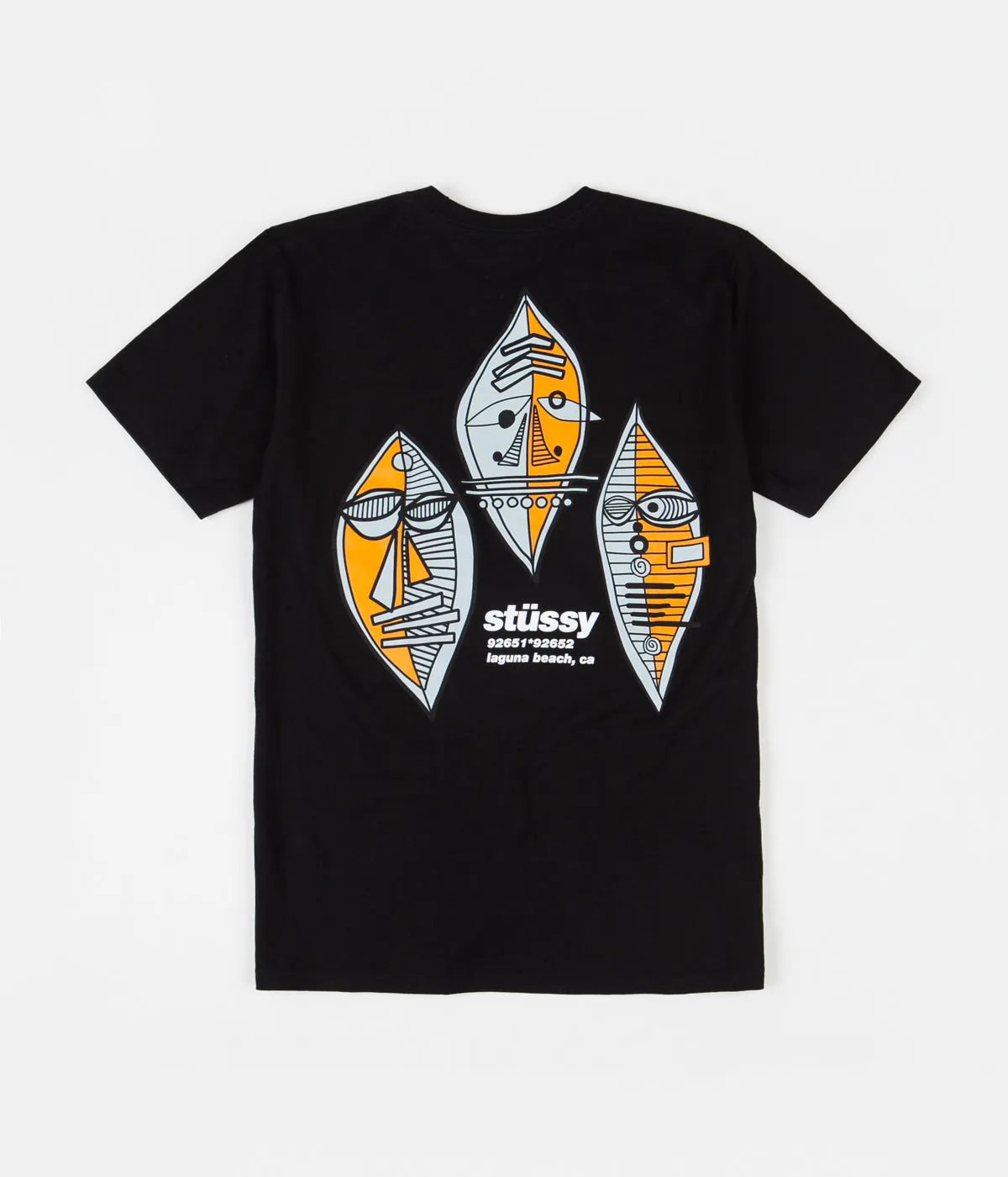 Stussy Triple Mask T-Shirt - Black