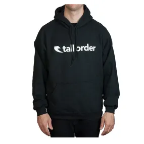 Tall Order Font hooded sweatshirt Black