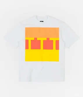 The Trilogy Tapes Block T-Shirt - White