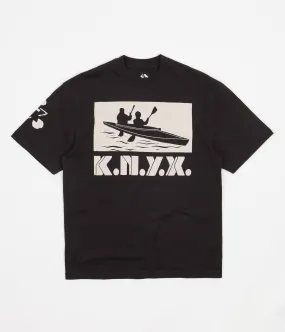 The Trilogy Tapes Knyx Canoe Radio T-Shirt - Black