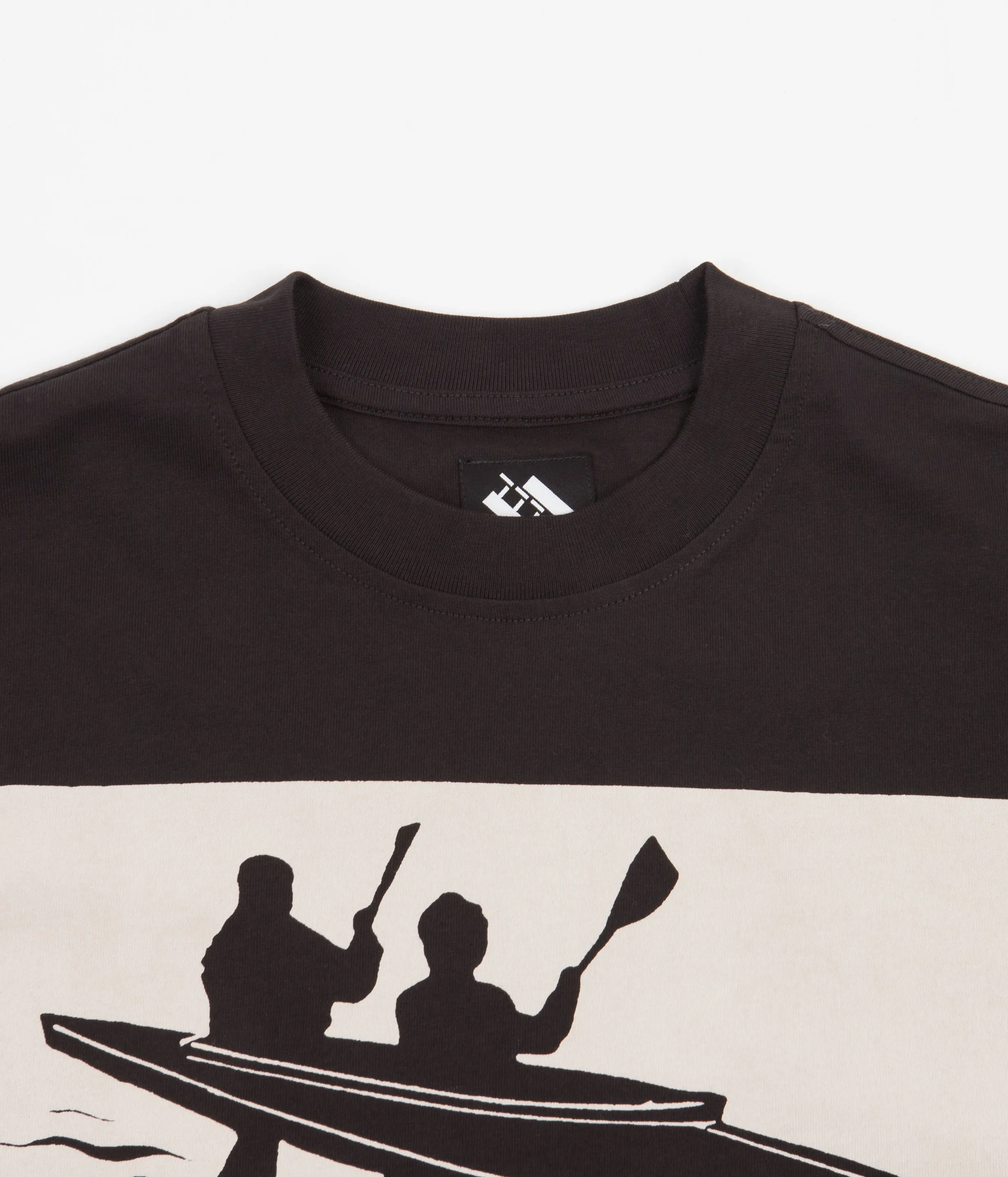 The Trilogy Tapes Knyx Canoe Radio T-Shirt - Black