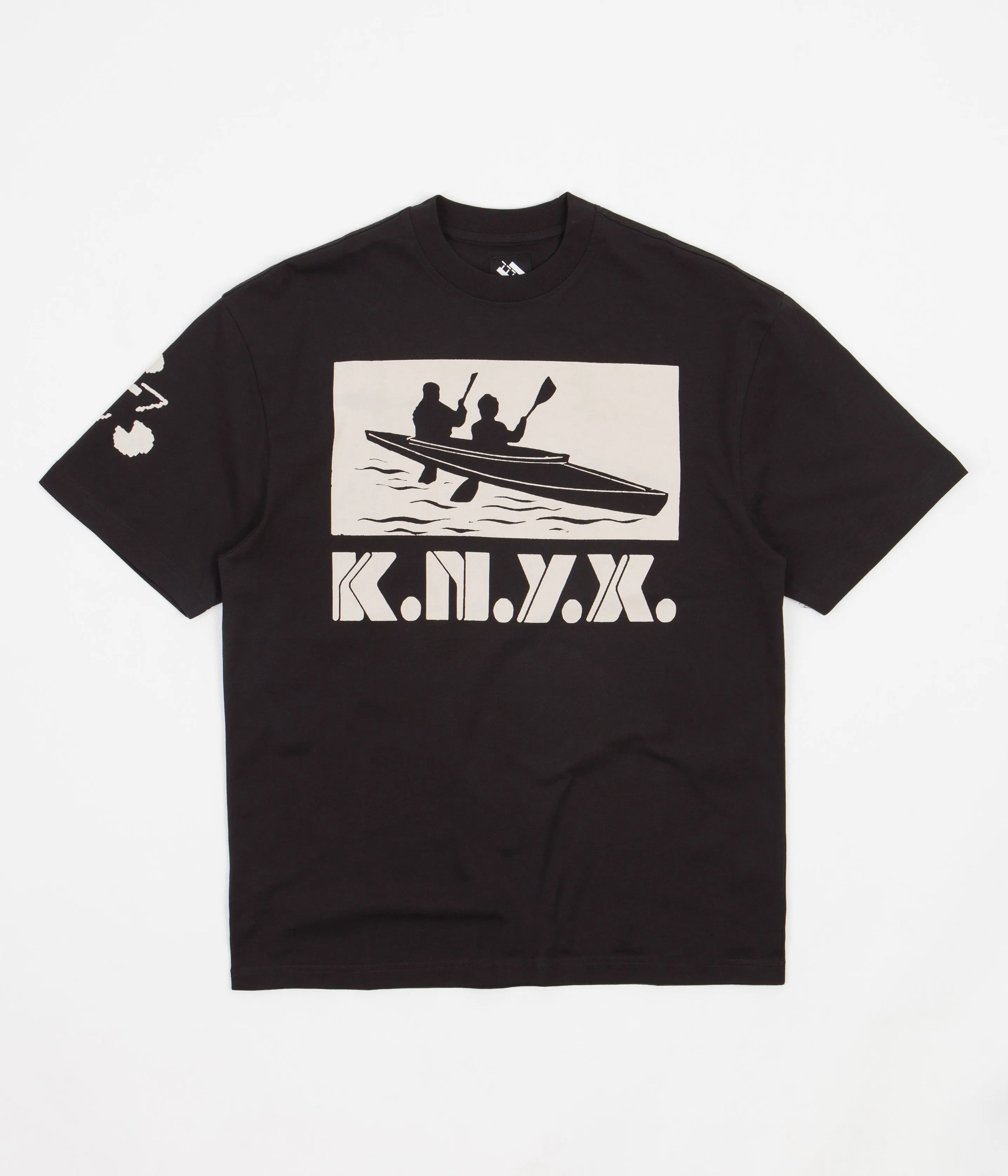 The Trilogy Tapes Knyx Canoe Radio T-Shirt - Black