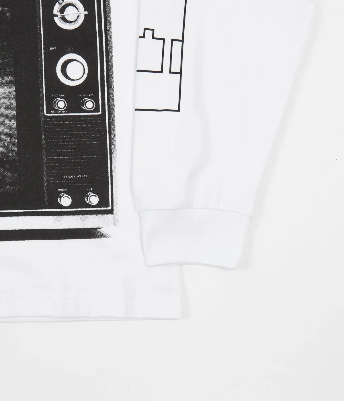 The Trilogy Tapes U-Matic Long Sleeve T-Shirt - White