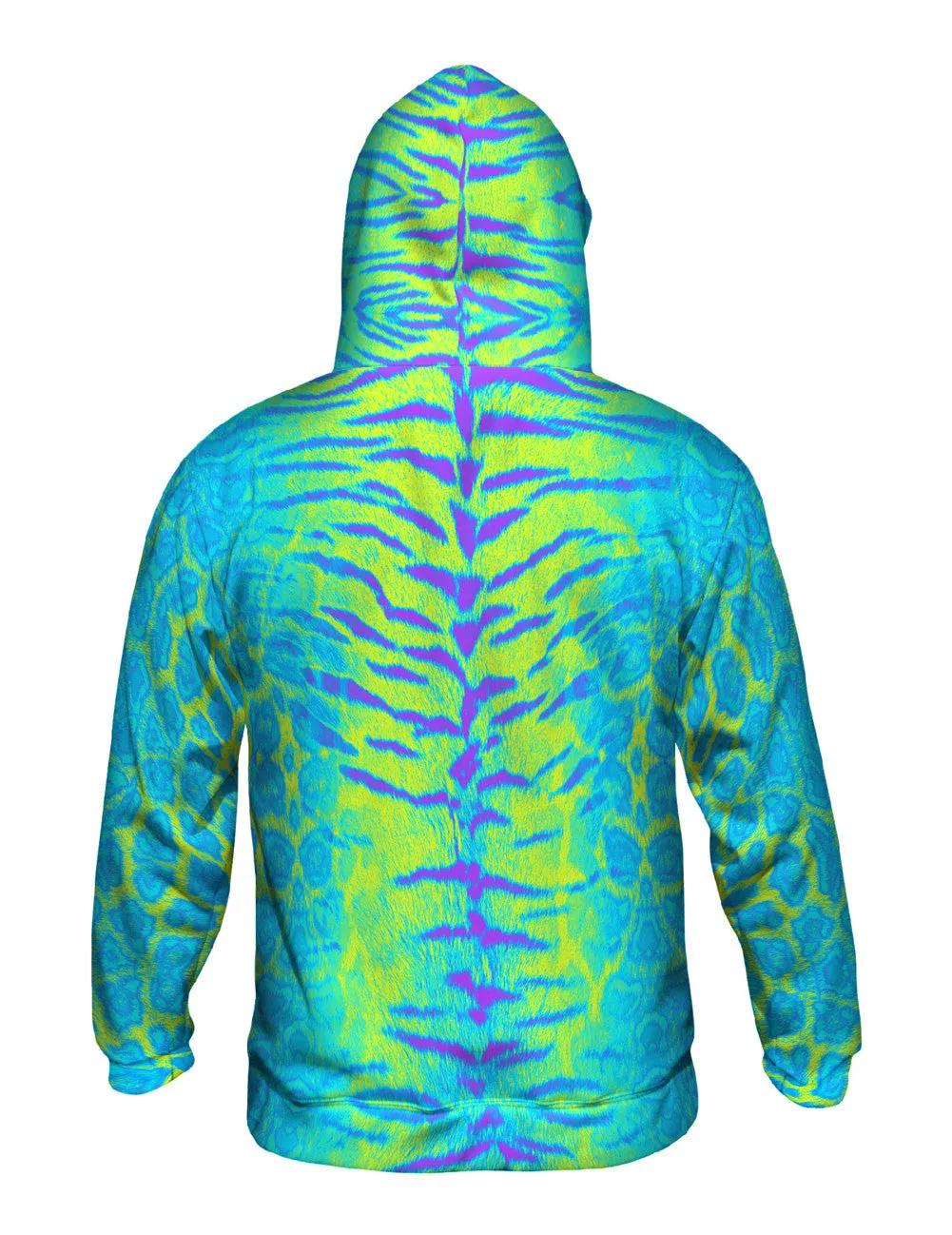 Tiger Leopard Skin Blue Purple Green