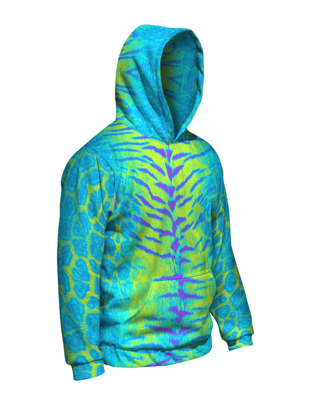 Tiger Leopard Skin Blue Purple Green