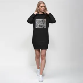 Tiger on a Couch Premium Adult Hoodie Dress