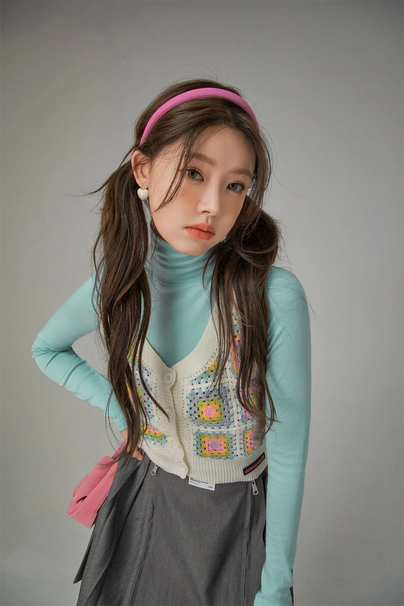 Turtleneck Long Sleeve Slimfit Top