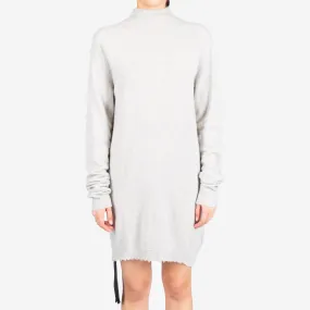 Womens Boiled Turtleneck Sweater Dress