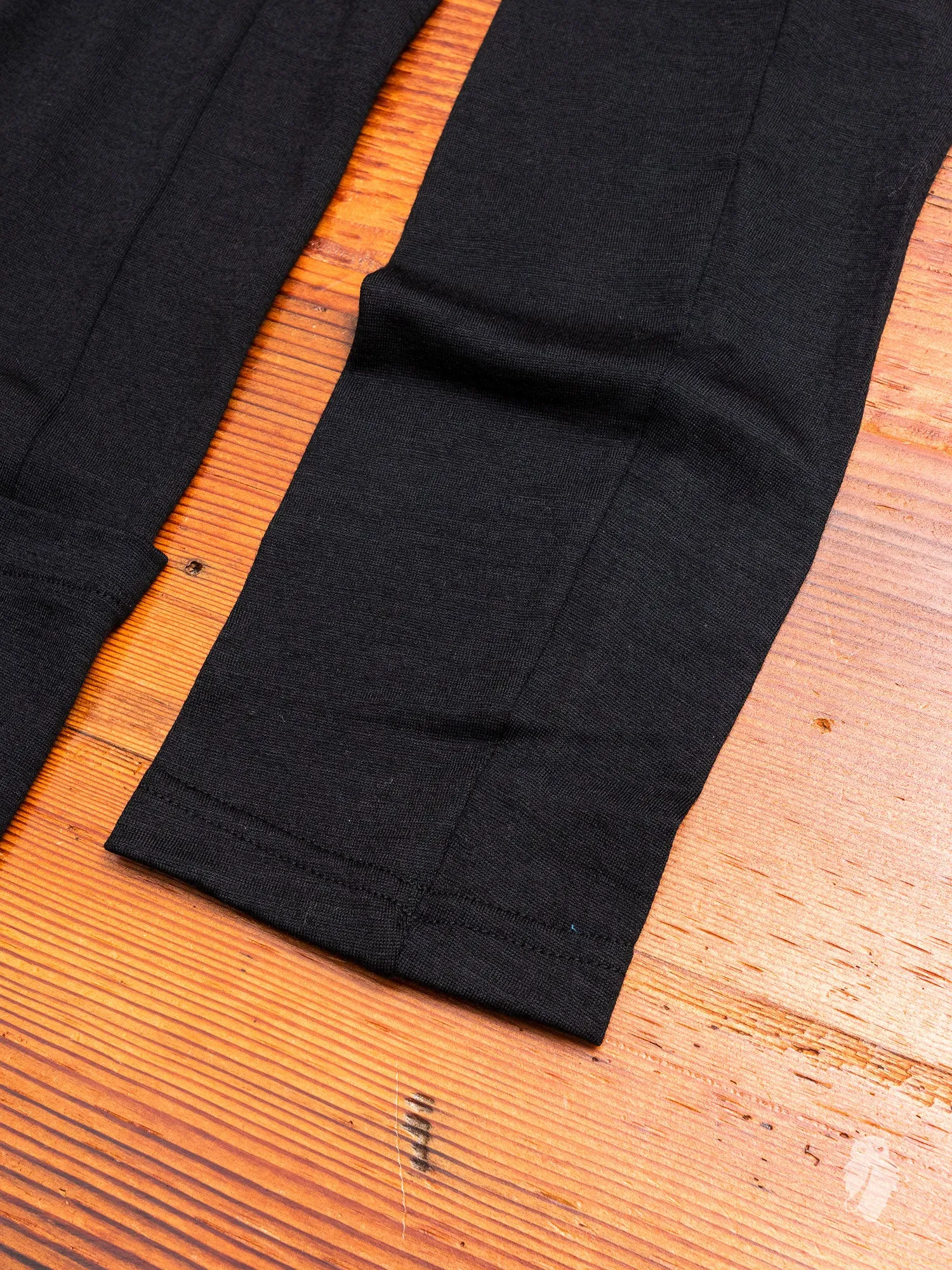 Wool Stole Collar Cardigan in Black