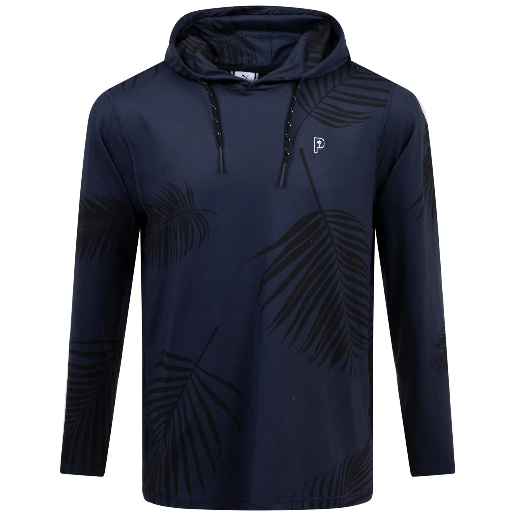 x PTC Palm Print Hoodie Deep Navy - SS24