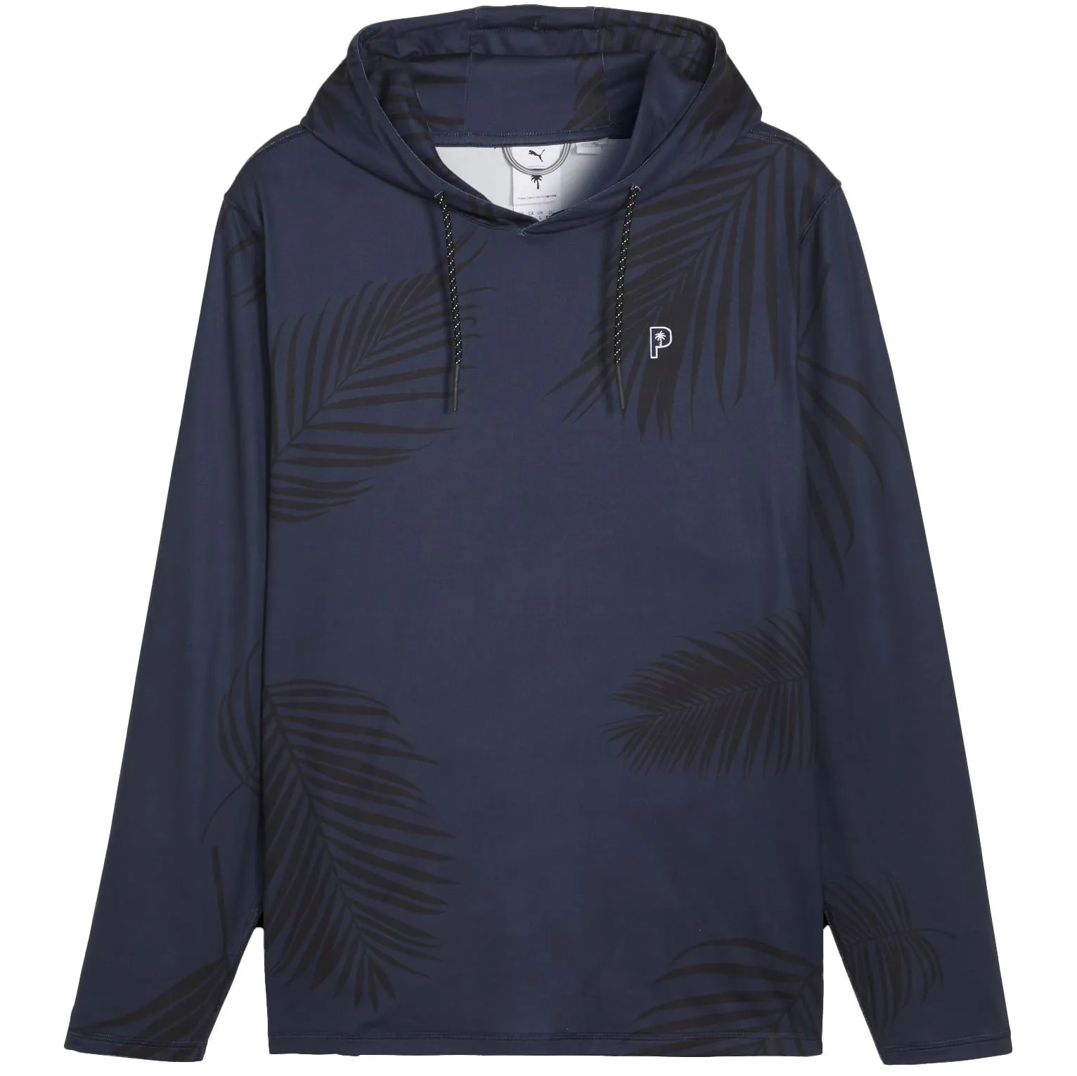 x PTC Palm Print Hoodie Deep Navy - SS24