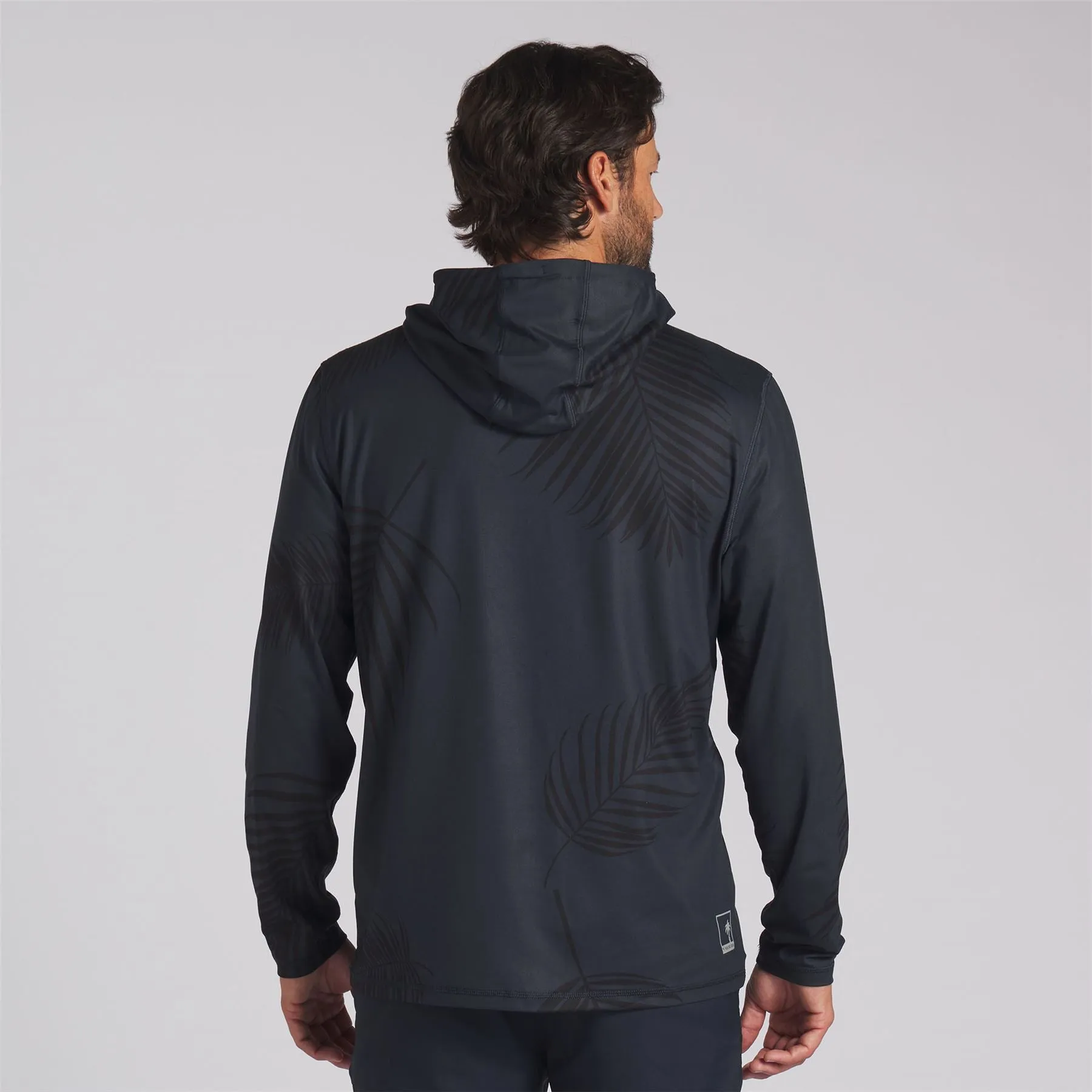 x PTC Palm Print Hoodie Deep Navy - SS24