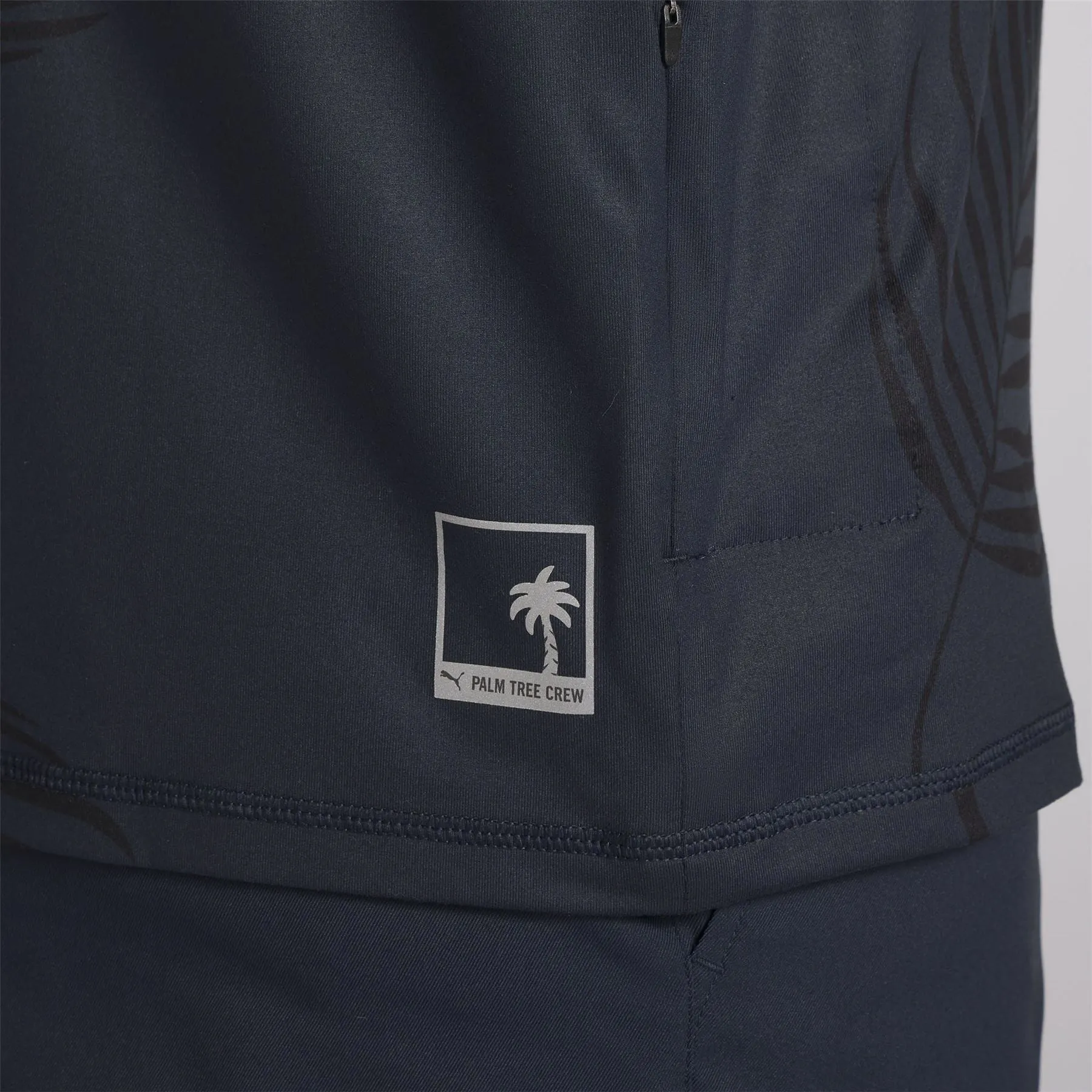 x PTC Palm Print Hoodie Deep Navy - SS24
